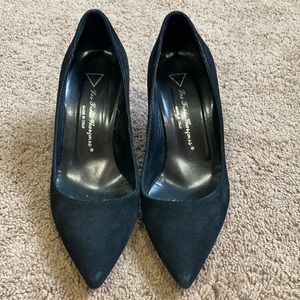 Made In Italy Real Suede Leather pointed close-toe Kitten Heels